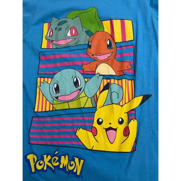 Mighty Fine blue Pokemon tshirt junior size M - Picture 2 of 4